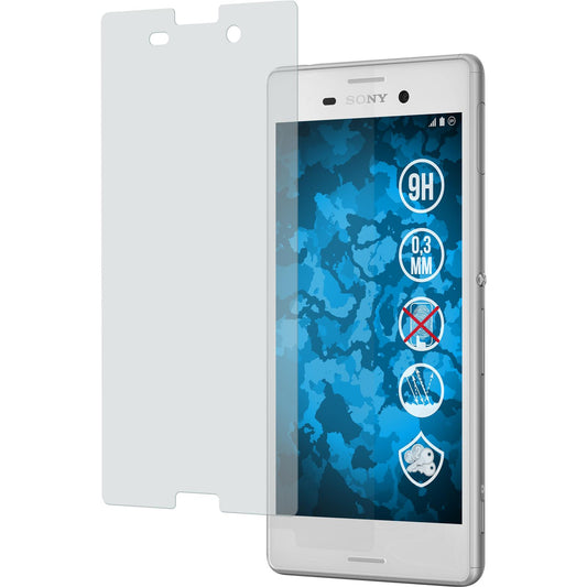 2 x Sony Xperia M4 Aqua Glas-Displayschutzfolie matt