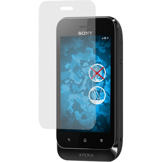 2 x Sony Xperia tipo Displayschutzfolie matt