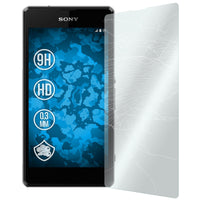 2 x Sony Xperia Z1 Compact Glas-Displayschutzfolie klar