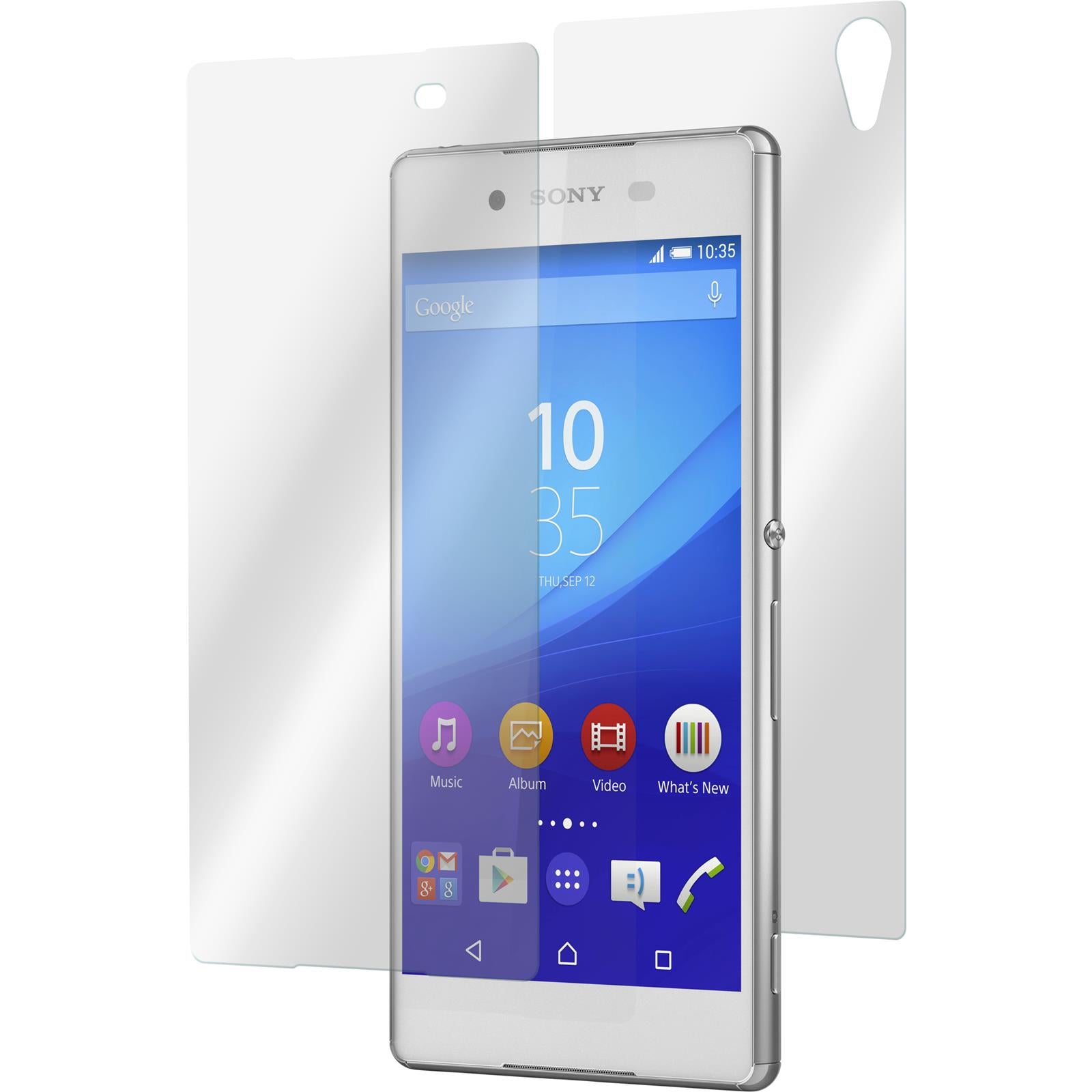 2 x Sony Xperia Z3+ / Plus Glas-Displayschutzfolie klar Full