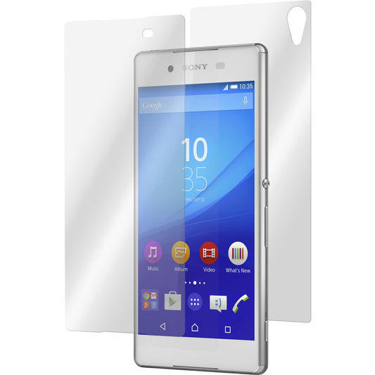 2 x Sony Xperia Z3+ / Plus Glas-Displayschutzfolie klar Full