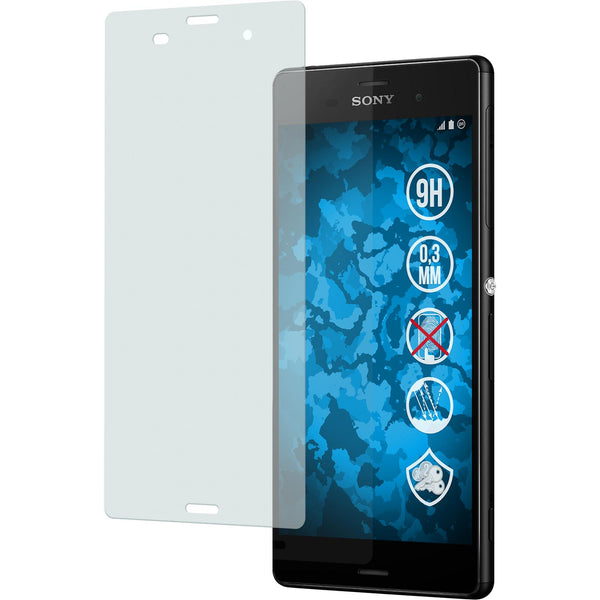 2 x Sony Xperia Z3 Glas-Displayschutzfolie matt