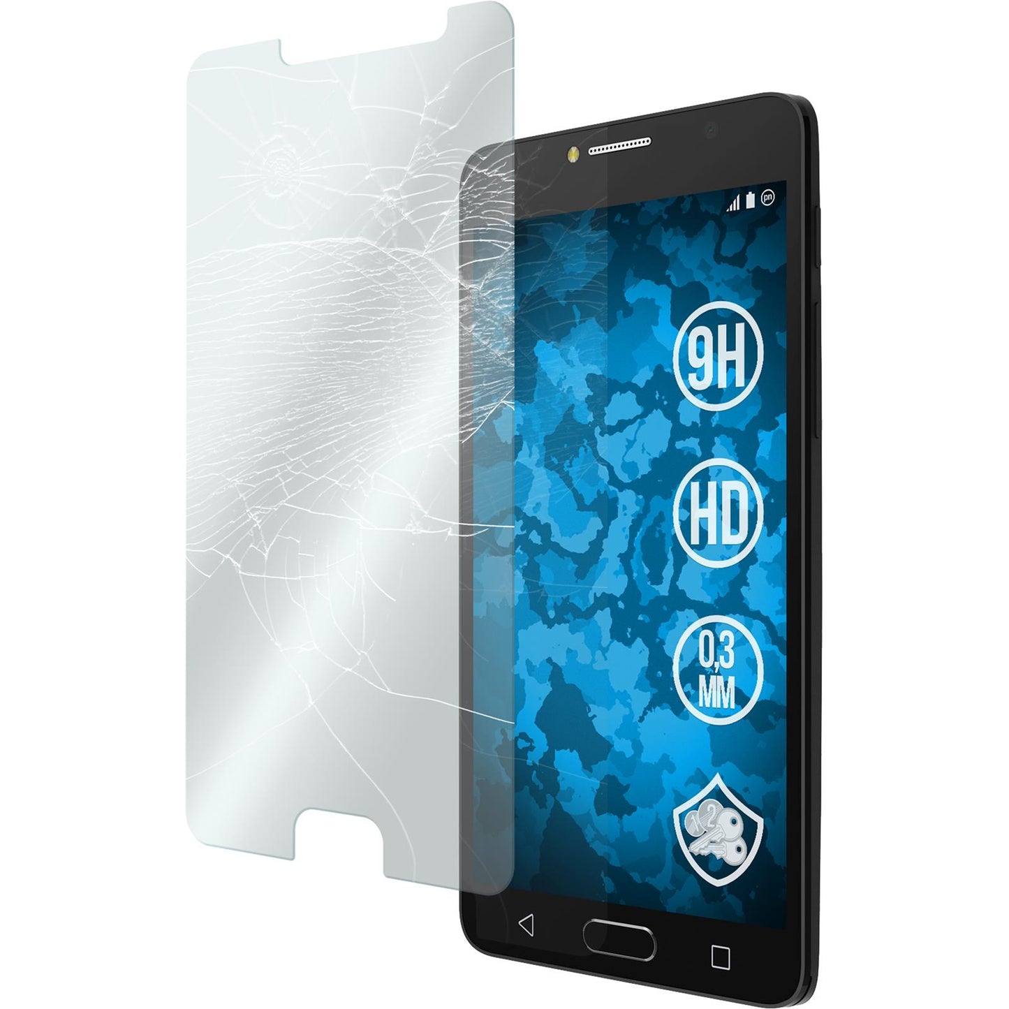 3 x Alcatel POP 4s Glas-Displayschutzfolie klar