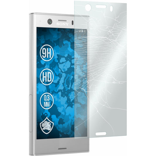 3 x Sony Xperia XZ1 Compact Glas-Displayschutzfolie klar