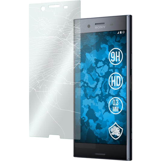 3 x Sony Xperia XZ Premium Glas-Displayschutzfolie klar