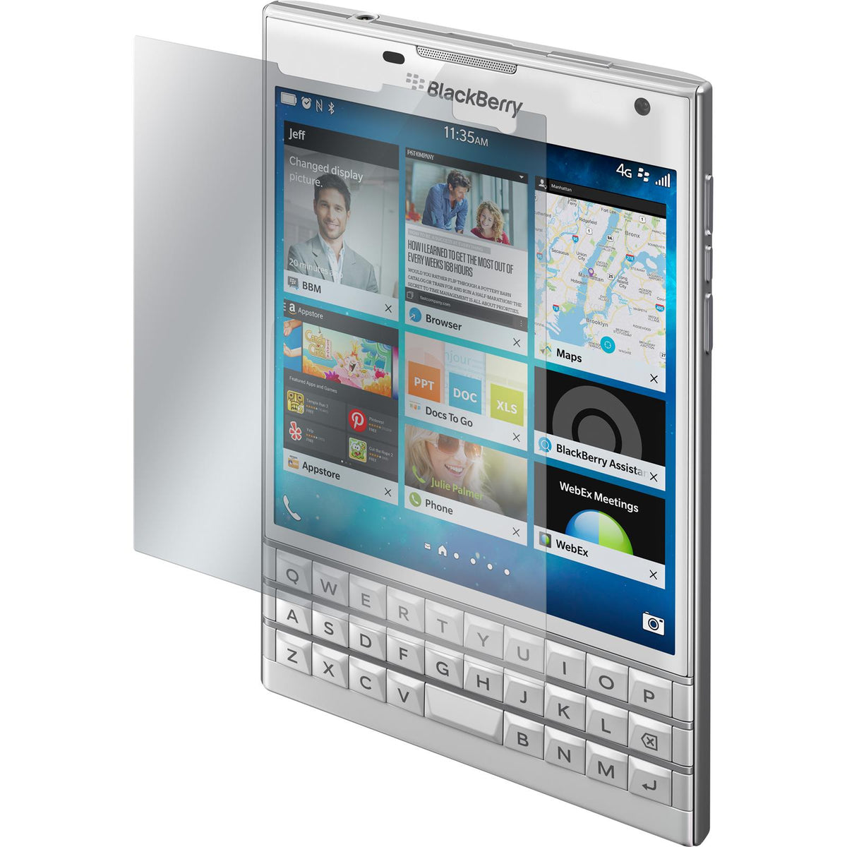 4 x BlackBerry Q30 Displayschutzfolie klar