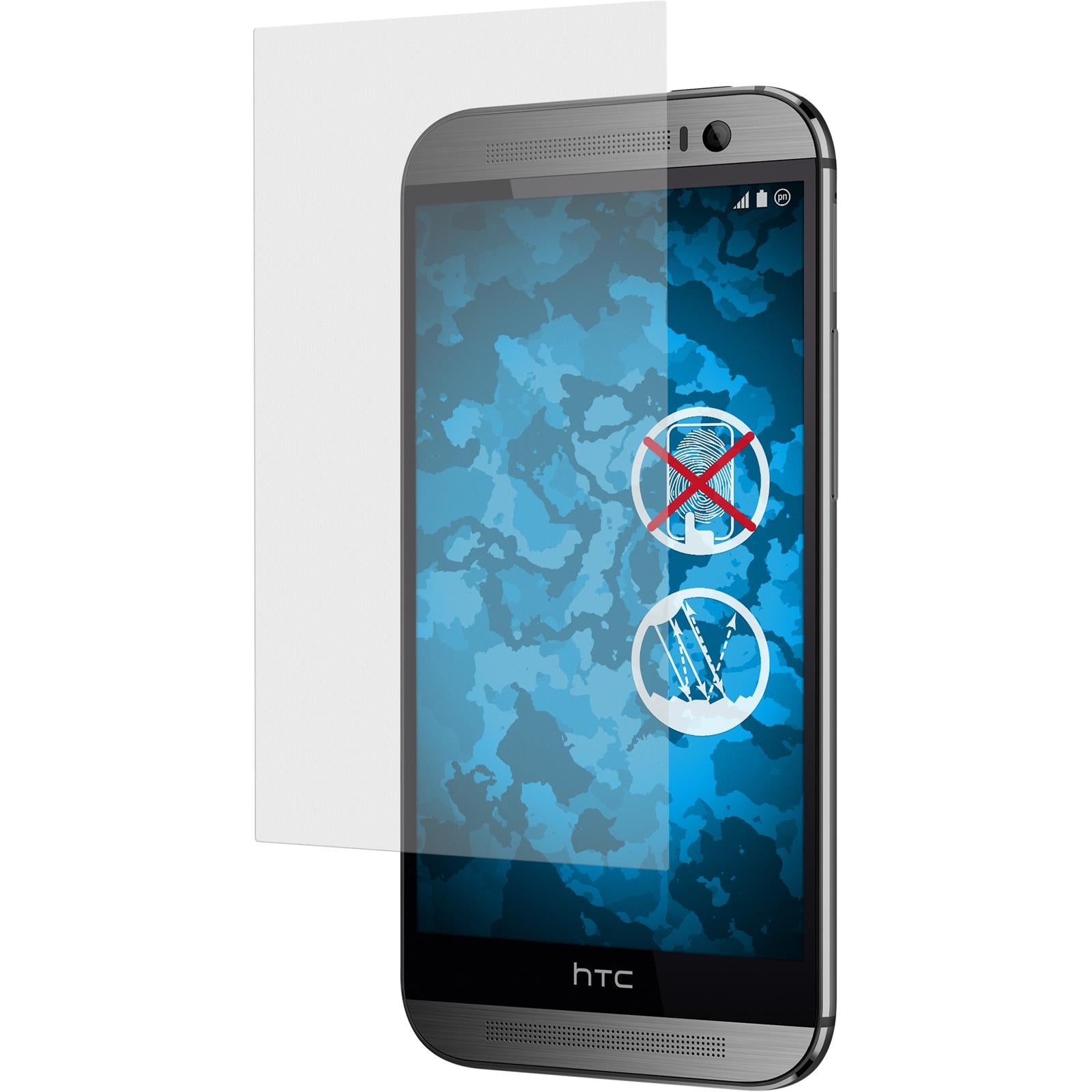 4 x HTC One M8 Displayschutzfolie matt
