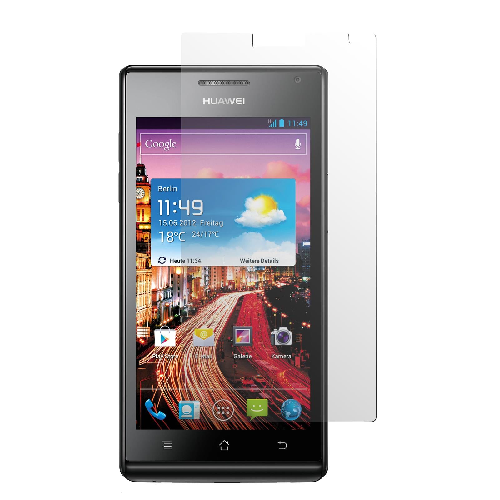 4 x Huawei Ascend P1 Displayschutzfolie klar