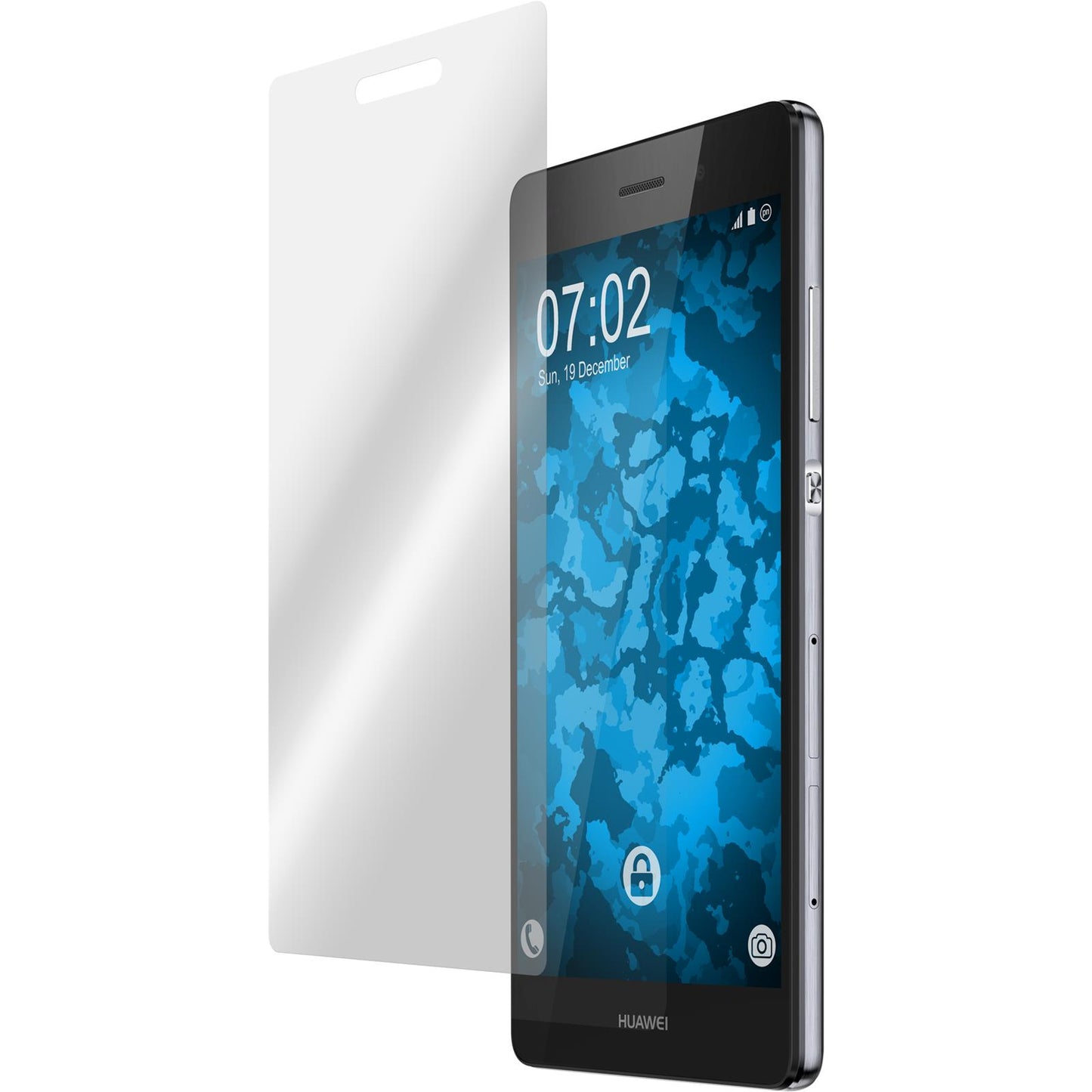 4 x Huawei P8 Lite 2015 (1.Gen.) Displayschutzfolie klar Fle