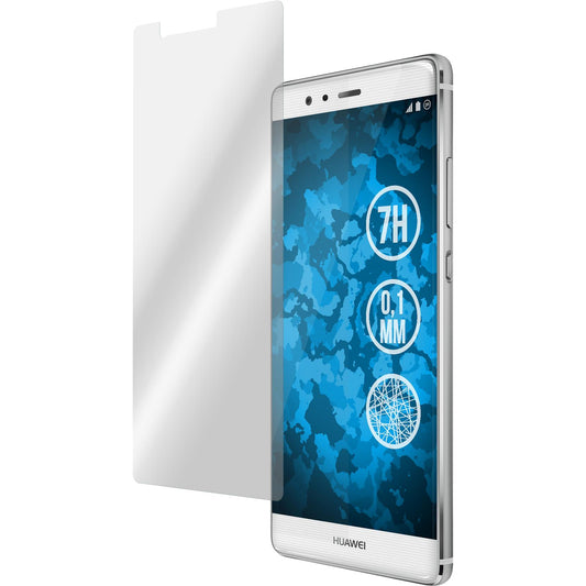 4 x Huawei P9 Displayschutzfolie Fiber-Glas klar