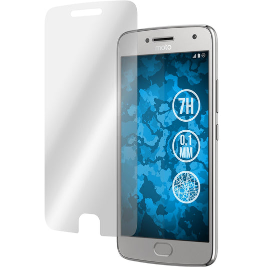4 x Lenovo Moto G5 Plus Displayschutzfolie Fiber-Glas klar