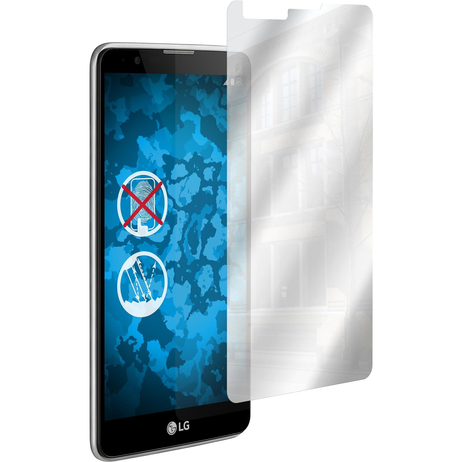 4 x LG Stylus 2 Displayschutzfolie verspiegelt