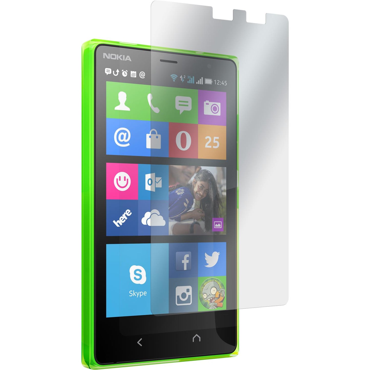 4 x  Nokia X2 Displayschutzfolie matt