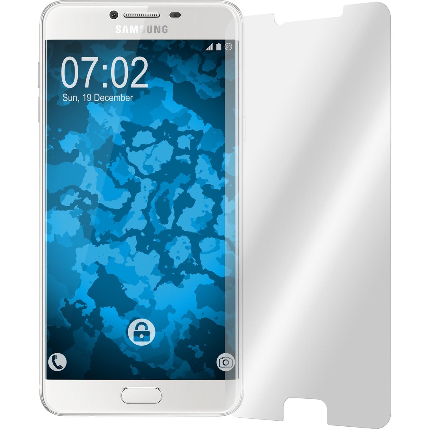 4 x Samsung Galaxy C7 Displayschutzfolie klar