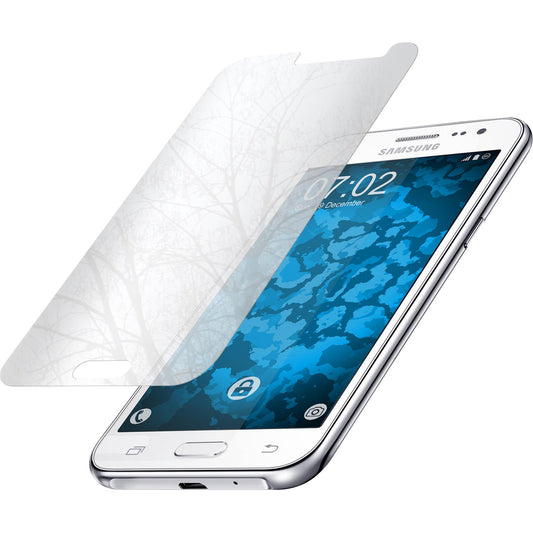 4 x Samsung Galaxy J2 (2015) Displayschutzfolie verspiegelt