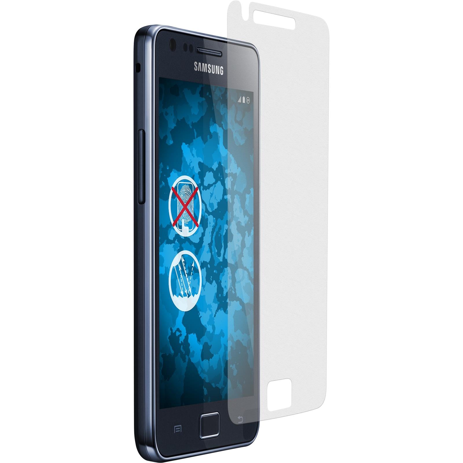 4 x Samsung Galaxy S2 Displayschutzfolie matt