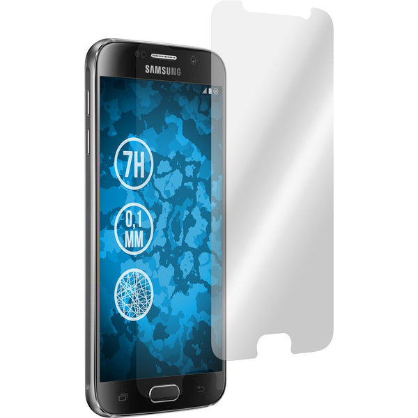 4 x Samsung Galaxy S6 Displayschutzfolie Fiber-Glas klar