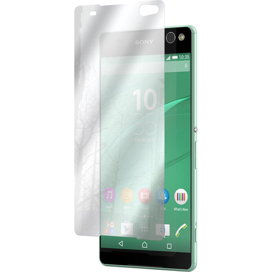 4 x Sony Xperia C5 Ultra Displayschutzfolie verspiegelt