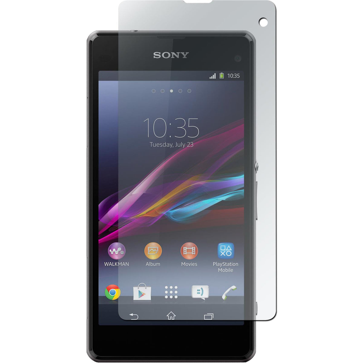 4 x Sony Xperia Z1 Compact Displayschutzfolie klar