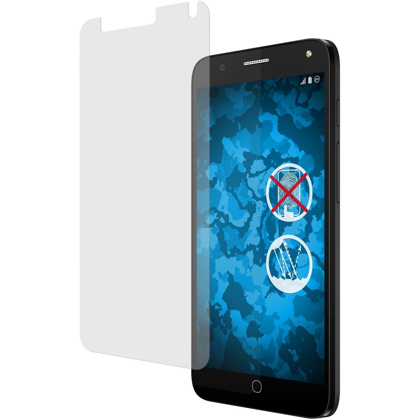 6 x Alcatel POP 4 Displayschutzfolie matt