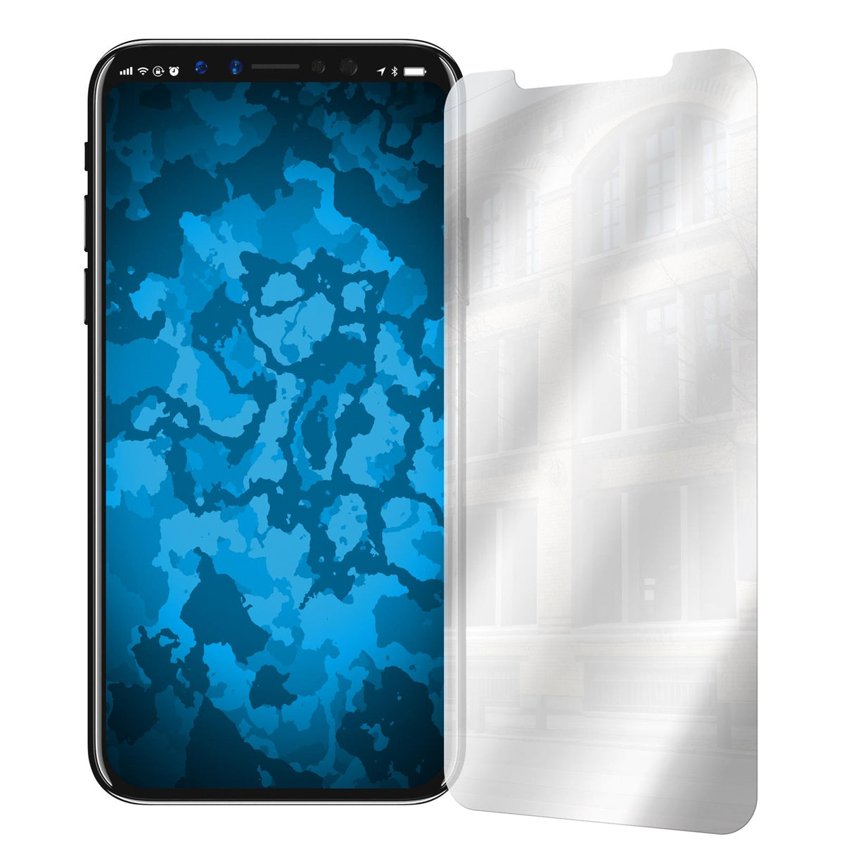 6 x Apple iPhone X / XS Displayschutzfolie verspiegelt
