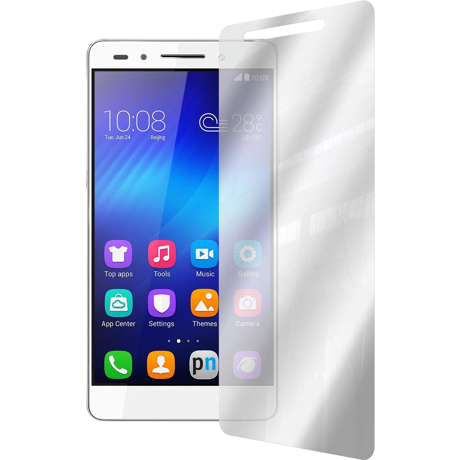 6 x Huawei Honor 7 Displayschutzfolie verspiegelt