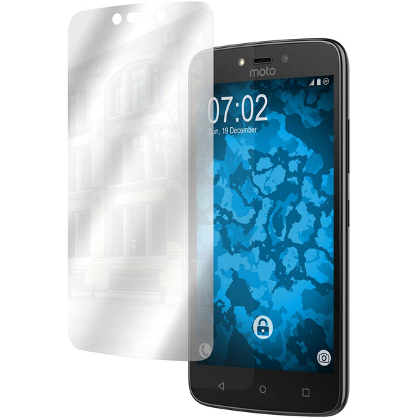 6 x Lenovo Moto C Displayschutzfolie verspiegelt