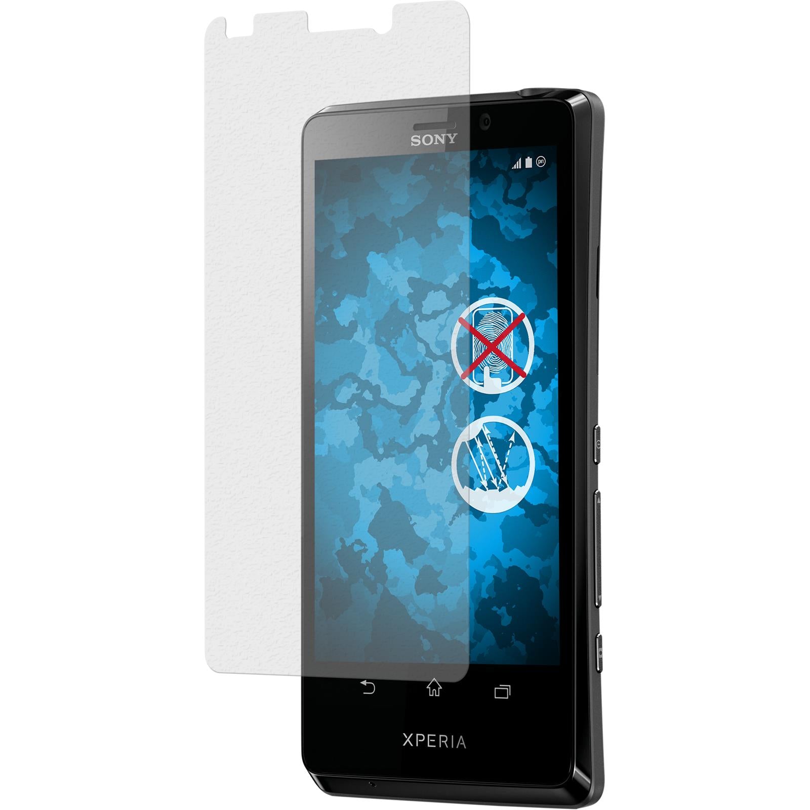 6 x Sony Xperia T Displayschutzfolie matt