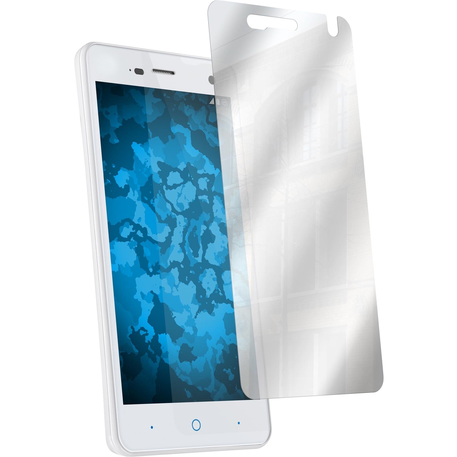 6 x ZTE Blade L3 Displayschutzfolie verspiegelt