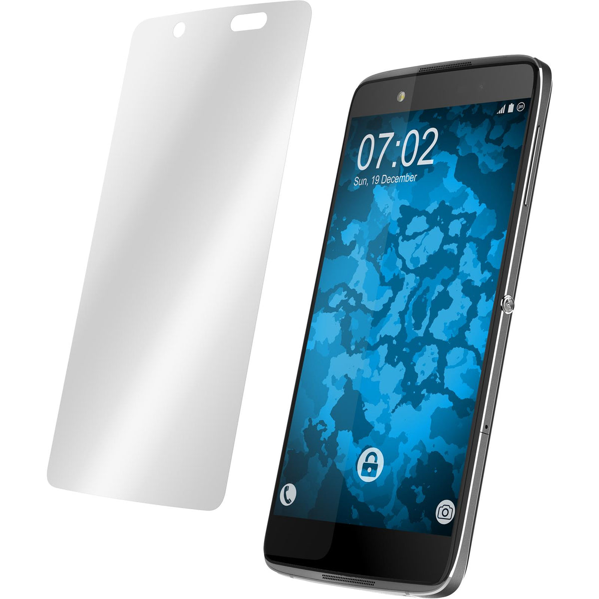 8 x Alcatel Idol 4 Displayschutzfolie klar