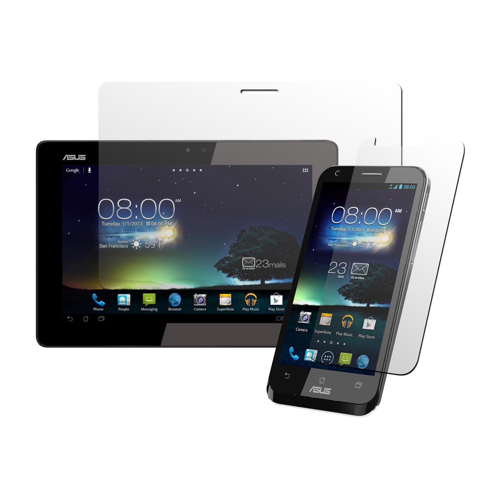 8 x Asus PadFone 2 Displayschutzfolie klar