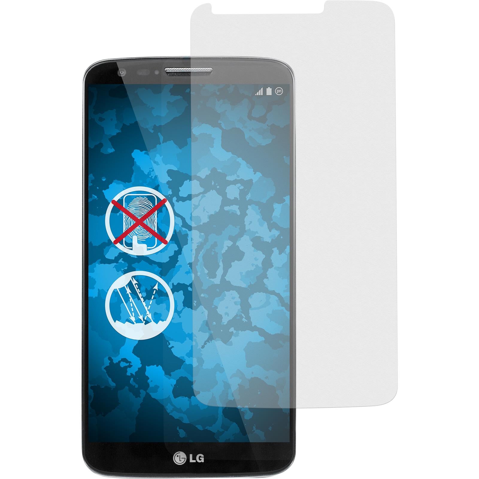 8 x LG G2 Displayschutzfolie matt