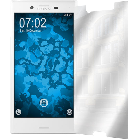 8 x Sony Xperia X Compact Displayschutzfolie verspiegelt