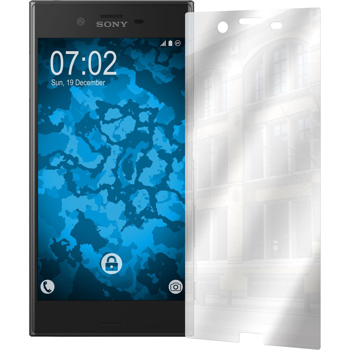 8 x Sony Xperia XZ Displayschutzfolie verspiegelt