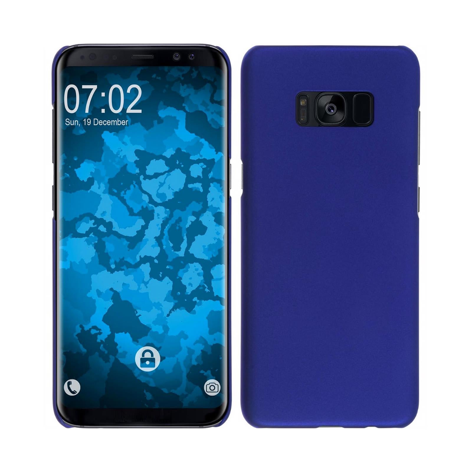 Hardcase für Samsung Galaxy A5 (2018) gummiert blau