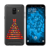 Galaxy A6 (2018) Silikon-Hülle X Mas Weihnachten Weihnachtsb