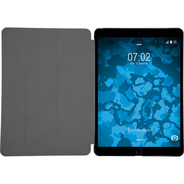 Kunst-Lederhülle für Apple iPad 10.5 (2017) Tri-Fold schwarz
