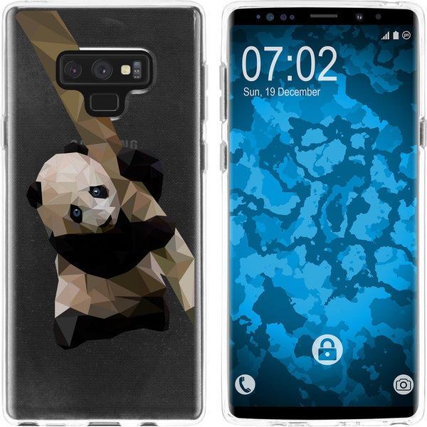 Galaxy Note 9 Silikon-Hülle Vektor Tiere Panda M4 Case