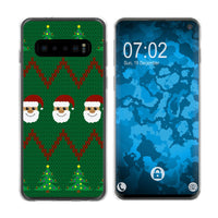 Galaxy S10 Silikon-Hülle X Mas Weihnachten X-Mas Sweater M7