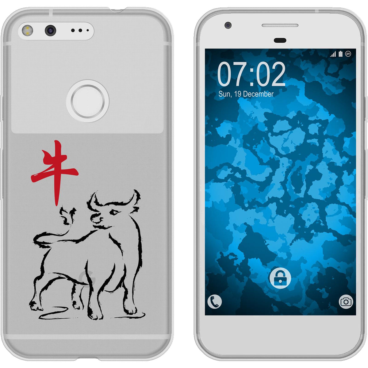 Pixel XL Silikon-Hülle Tierkreis Chinesisch M2 Case