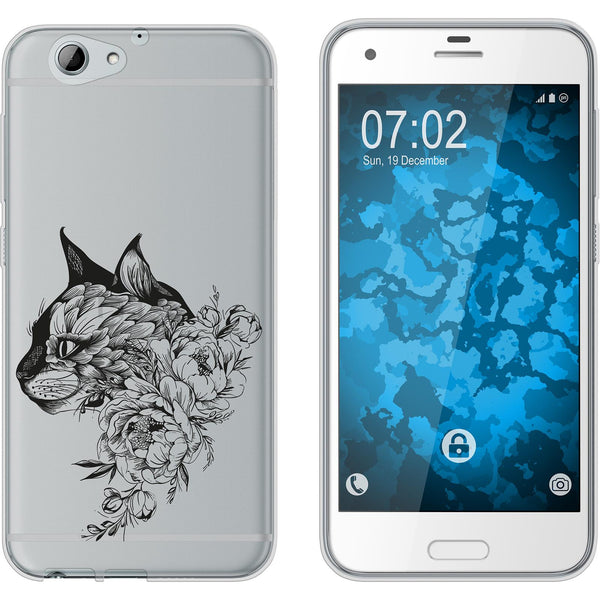 One A9s Silikon-Hülle Floral Katze M2-1 Case