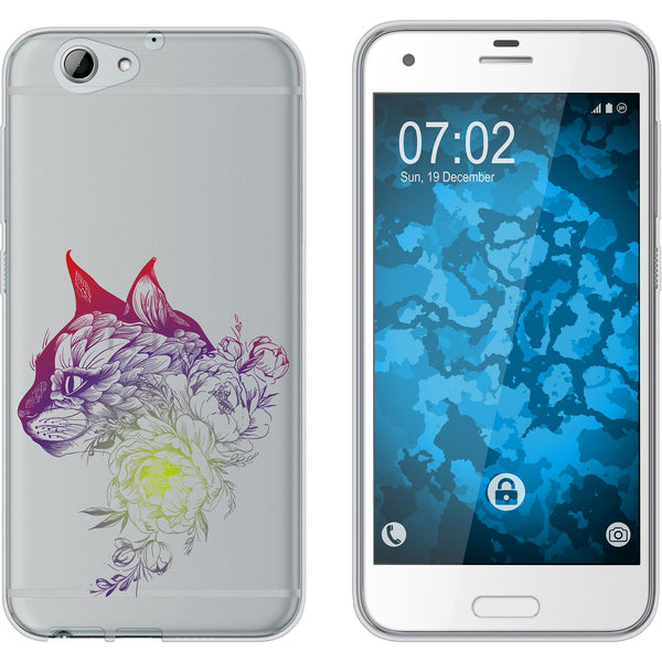 One A9s Silikon-Hülle Floral Katze M2-5 Case
