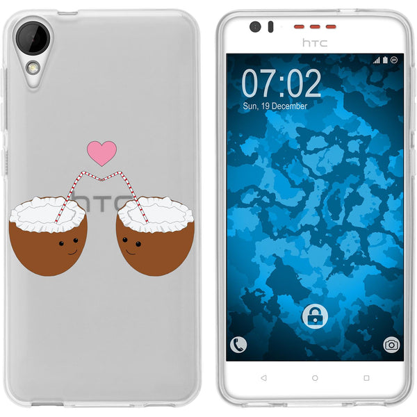 Desire 825 Silikon-Hülle Sommer Coconuts M3 Case