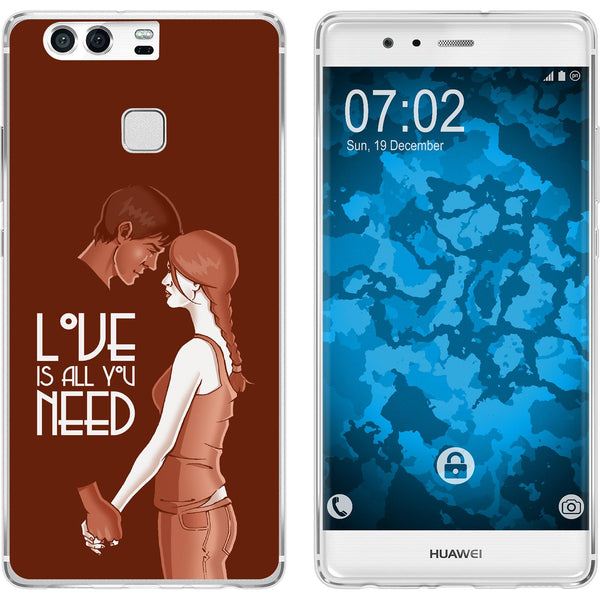 P9 Silikon-Hülle in Love M3 Case