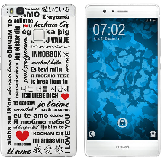 P9 Lite Silikon-Hülle in Love M4 Case
