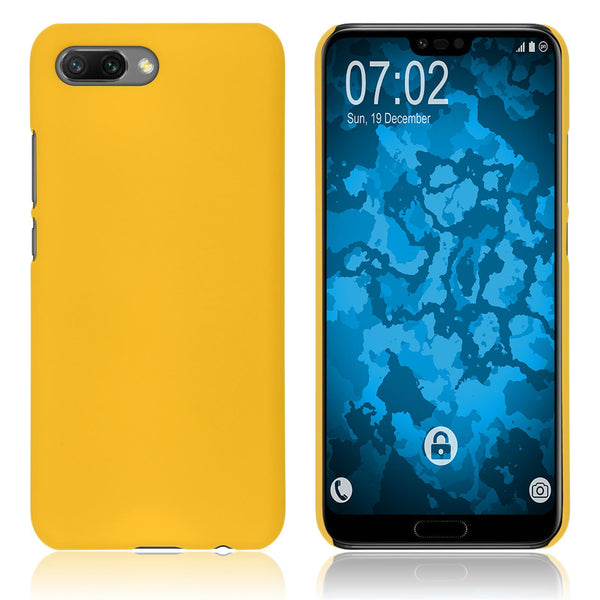 Hardcase für Huawei Honor 10 gummiert gelb