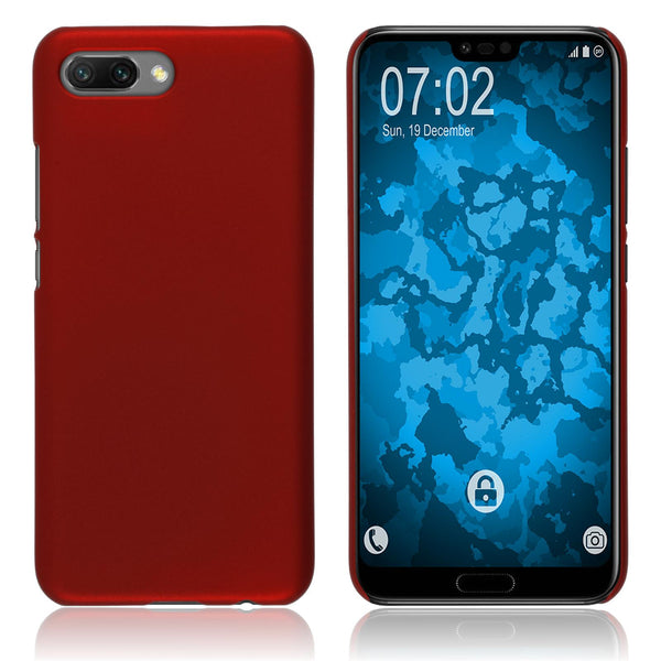 Hardcase für Huawei Honor 10 gummiert rot
