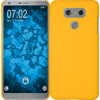 Hardcase für LG G6 gummiert gelb