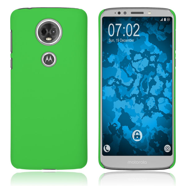 Hardcase für Motorola Moto E5 Plus gummiert grün