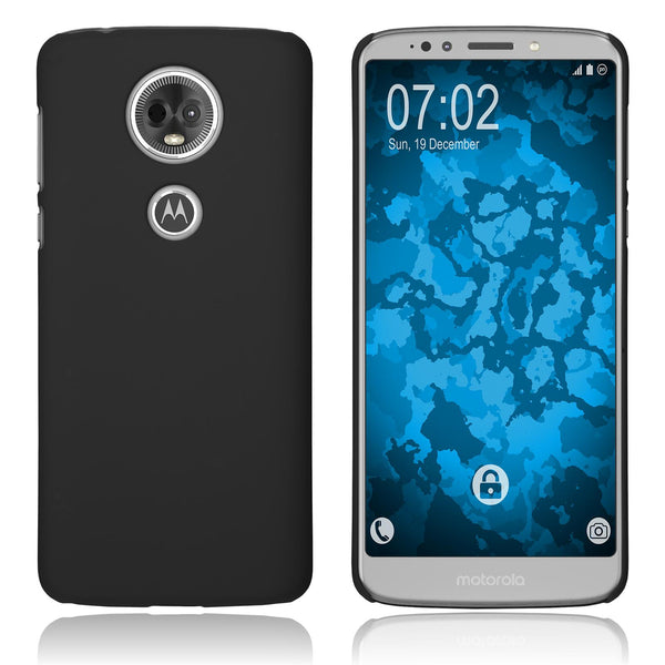 Hardcase für Motorola Moto E5 Plus gummiert schwarz